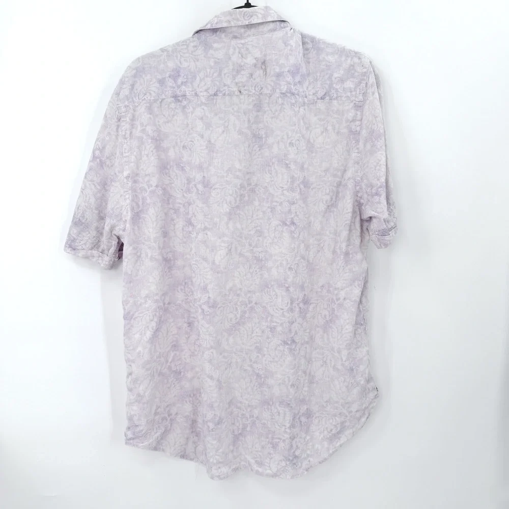 Robert Graham Shirt Mens XL Purple Tie Dye Paisley Resort Luxury Designer Preppy